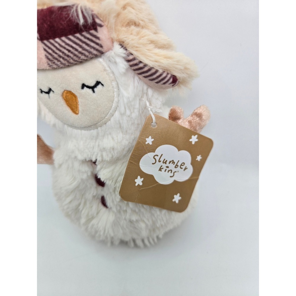 Slumberkins Snowman Plush 7" Small Mini Stuffed Animal with Tags Winter Hat - Picture 2 of 4